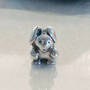 Pandora Sterling Silver Easter Rabbit Bunny Bead Charm-Retired-Great Condition